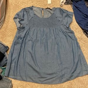 Loft denim blouse size M, new